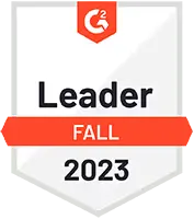 G2 Leader badge, Fall 2023