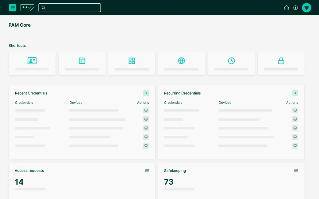 Product screen